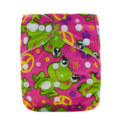 Pocket Cartoons Animal Adjustable  Reusable h Diapers Fit for 0-2years 3-15kg