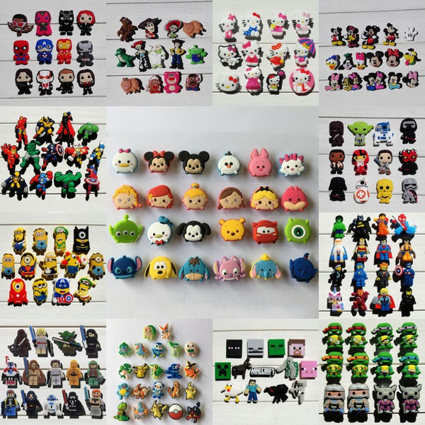 Mickey Avengers shoe charms accessories for kids 12-24pcs/lot