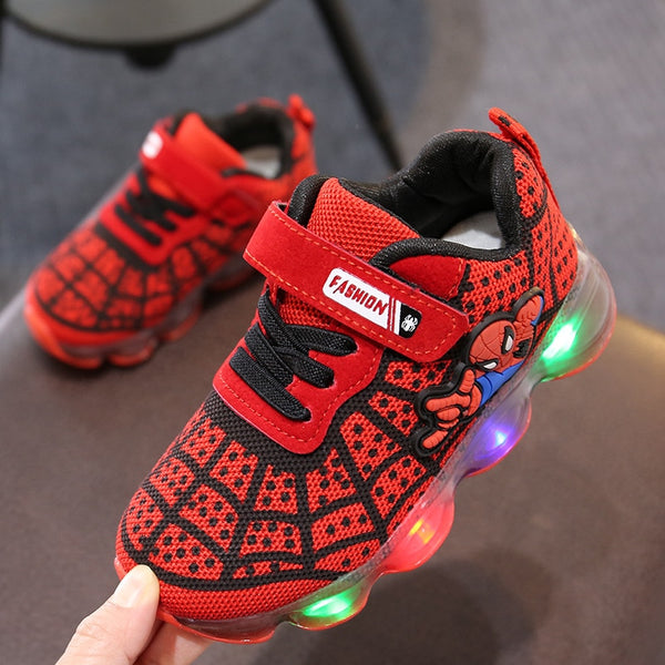 Spiderman LED Shoes for kids 1-14 Years