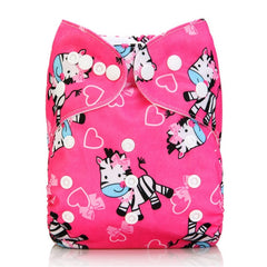 Pocket Cartoons Animal Adjustable  Reusable h Diapers Fit for 0-2years 3-15kg