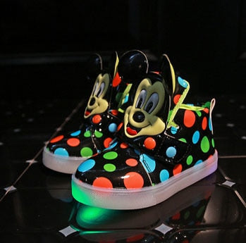 Spring Bright Autumn Led Shoes For Girls and Boys Shoes