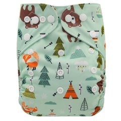 Animals Design Waterproof Pocket Cloth Diaper Baby Shower Gifts