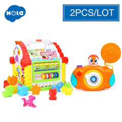 Music & Lights & Learning Games & Animal Shape Cubes