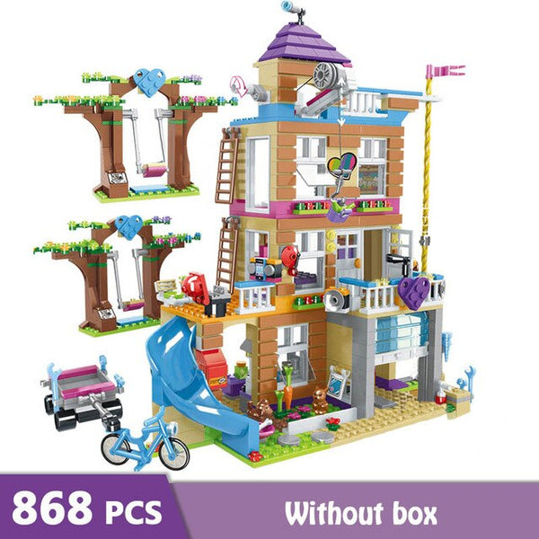 868pcs  Friendship House Stacking Bricks Compatible Legoinglys