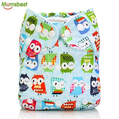 Pocket Cartoons Animal Adjustable  Reusable h Diapers Fit for 0-2years 3-15kg
