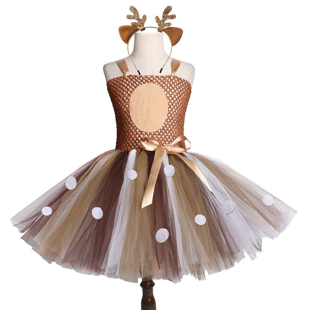 Brown Deer Girls  Party Dress