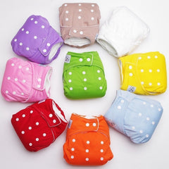 1PC Dotted Adjustable Reusable Washable Nappies
