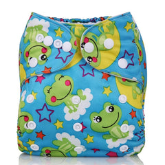 Pocket Cartoons Animal Adjustable  Reusable h Diapers Fit for 0-2years 3-15kg