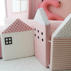 4pcs/lot  House Shape Bed Fence Toys