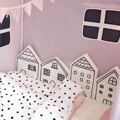 4pcs/lot  House Shape Bed Fence Toys
