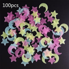 100pcs/bag 3cm Star Glow in Dark Toys
