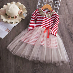 Full Sleeve Reindeer Snowflake  Dress