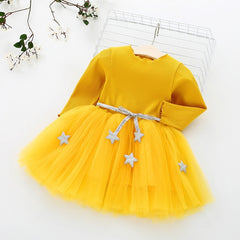 Full Sleeve Reindeer Snowflake  Dress