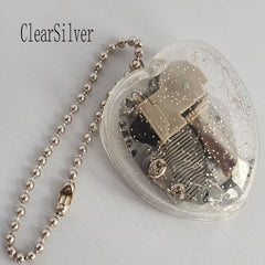 Heart-Shaped Key Chain Musical Box Music Box