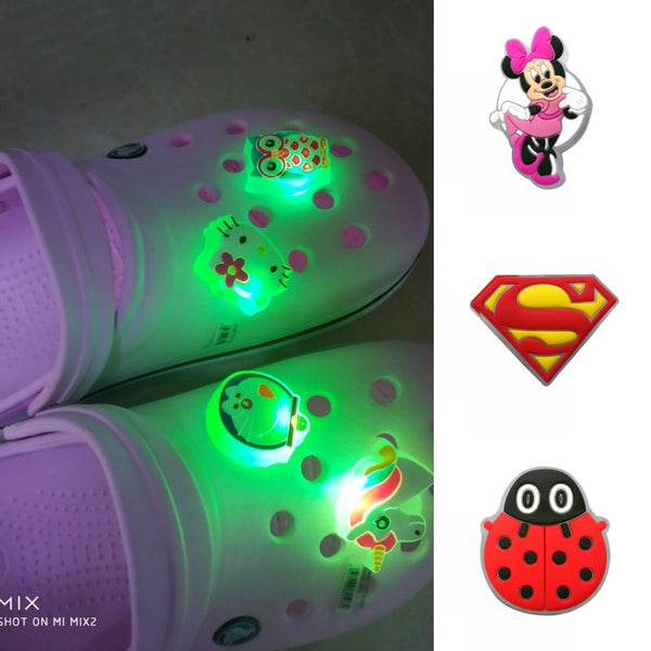 Avengers Mickey Unicorn LED  Shoes Charms for kids 1pcs