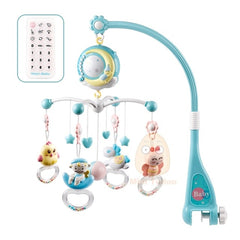 Rattles Toy Holder Rotating Bell Musical Box Projection