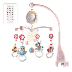 Rattles Toy Holder Rotating Bell Musical Box Projection