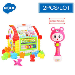 Music & Lights & Learning Games & Animal Shape Cubes