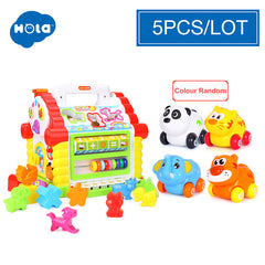 Music & Lights & Learning Games & Animal Shape Cubes