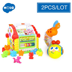 Music & Lights & Learning Games & Animal Shape Cubes