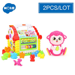 Music & Lights & Learning Games & Animal Shape Cubes