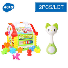 Music & Lights & Learning Games & Animal Shape Cubes
