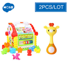 Music & Lights & Learning Games & Animal Shape Cubes