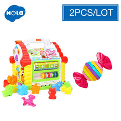 Music & Lights & Learning Games & Animal Shape Cubes