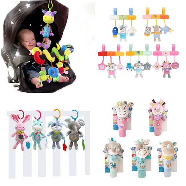Bell Animal Hanging Toys Stroller for Toddlers