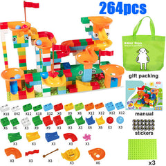 Big Mega Size Marble Race Run Maze Ball Track Compatible with Lego Duplo