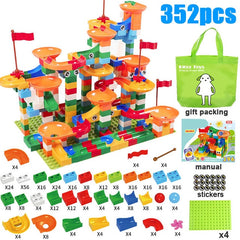 Big Mega Size Marble Race Run Maze Ball Track Compatible with Lego Duplo