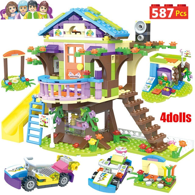 Tree House Building Blocks Stacking Bricks