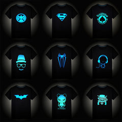 Luminous Superheroes Printed Shirt