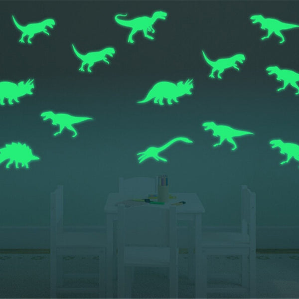 9Pcs Glow In The Dark Dinosaurs Toys