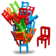 18PCS Balance Stacking Chairs Building Blocks for Hand-eye Coordination