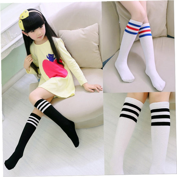 Stripes High Knee Socks