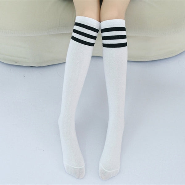 Stripes High Knee Socks