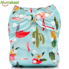 Pocket Cartoons Animal Adjustable  Reusable h Diapers Fit for 0-2years 3-15kg
