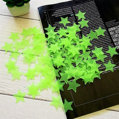 50pcs/bag 3cm Glow in the Dark Star Toys