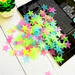 50pcs/bag 3cm Glow in the Dark Star Toys