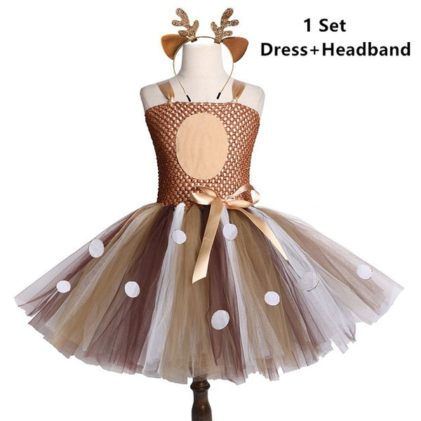 Brown Deer Girls  Party Dress