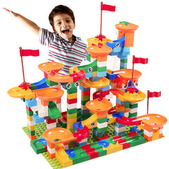 Big Mega Size Marble Race Run Maze Ball Track Compatible with Lego Duplo