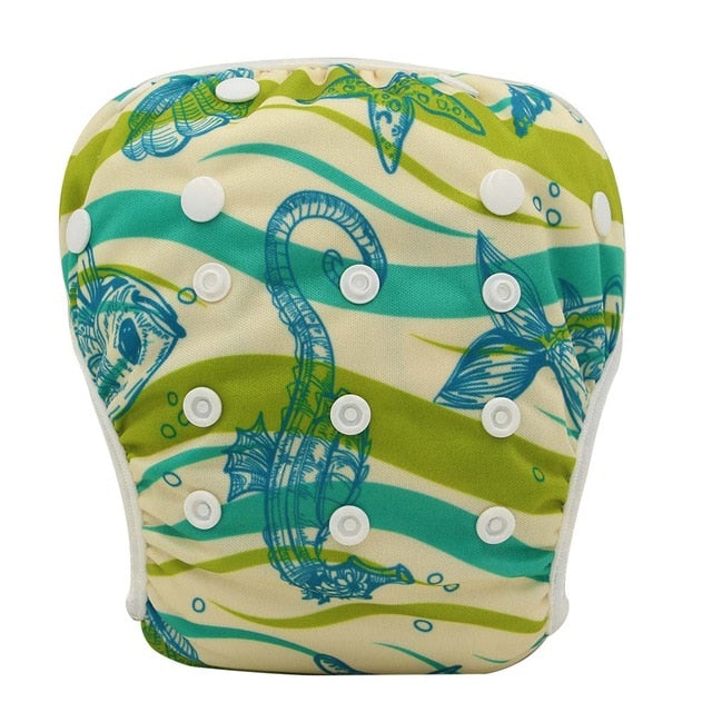 Animals Design 2 Waterproof Reusable Diaper