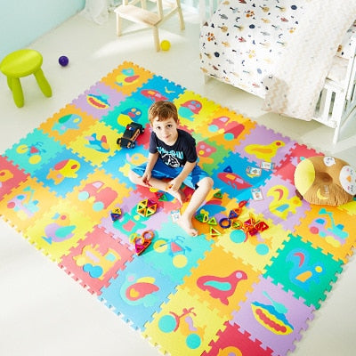 10Pcs Animal Number Pattern Mats