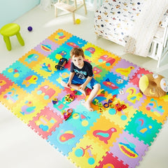 10Pcs Animal Number Pattern Mats