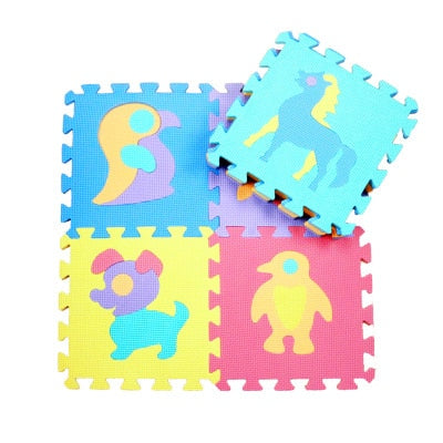 10Pcs Animal Number Pattern Mats