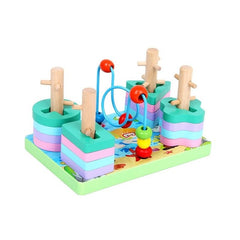 Colorful Wooden Geometric Stacking Toys