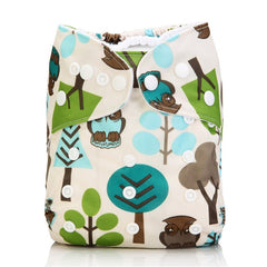 Pocket Cartoons Animal Adjustable  Reusable h Diapers Fit for 0-2years 3-15kg